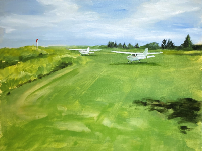 Painting by Freddie Wachsberger.