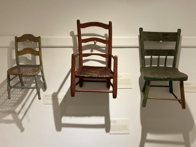 More chairs from the "Please Be Seated! Small Chairs in the OHS Collection" exhibition.