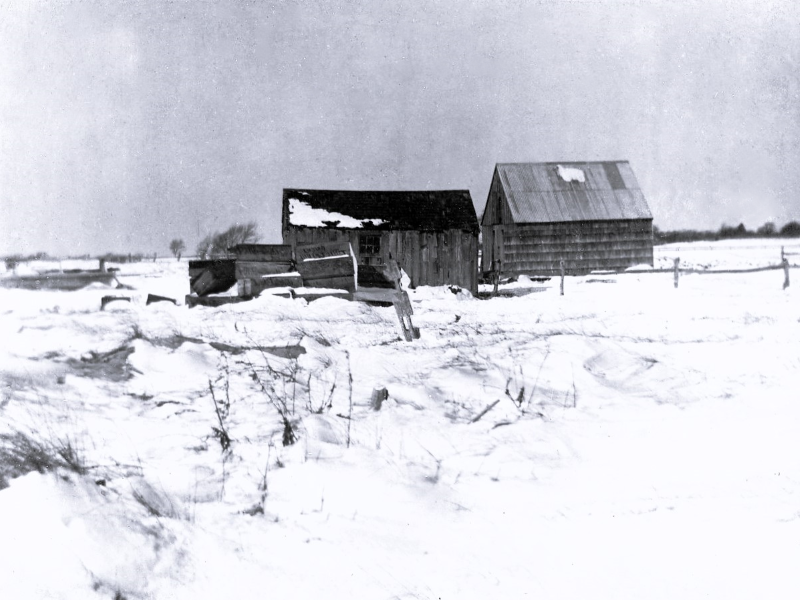 Wm. Steeple Davis. Fisherman’s Shanties – Winter. Photograph, n.d.